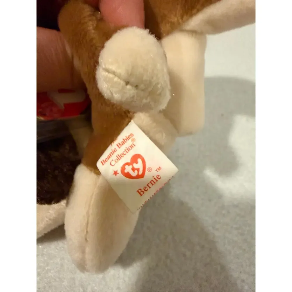 Ty Beanie Baby BERNIE St. Bernard 1996 BONES DOGS SET OF 3